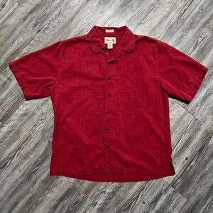 Reyn Spooner USC Silk Jacquard Shirt M